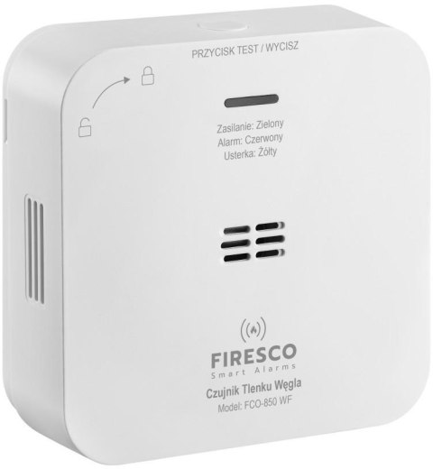 Zestaw czujników FIRESCO czujnik czadu + dymu z WiFi FIRESCO