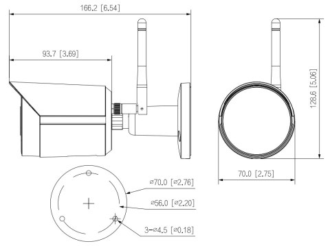 KAMERA IP DAHUA IPC-HFW1230DS-SAW-0280B DAHUA