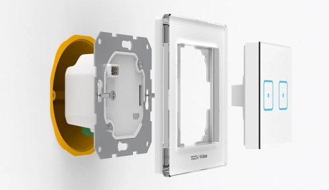 Bezprzewodowy włącznik dwupolowy czarny FS-02 Tech Sterowniki TECH STEROWNIKI