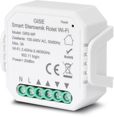 GISE Smart Sterownik roletowy WiFi GEN 2 | Tuya | GRS-WF GISE