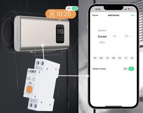 Inteligentny Sterownik OXT | 63A | Licznik | ZigBee | Tuya T337 OXT