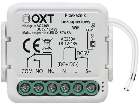Moduł OXT mini przekaźnik beznapięciowy AC 230V DC 5V 12-48V WiFi TUYA OXT