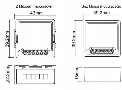 Moduł OXT z sensorem do silnika bramy garażu ZigBee TUYA T250G OXT