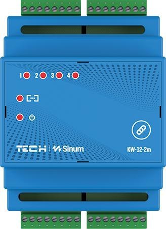 Moduł karta wejść na szynę DIN KW-12-2m Tech sterowniki TECH STEROWNIKI