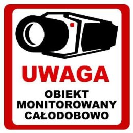 NAKLEJKA OBIEKT MONITOROWANY 10x10 8332 OEM