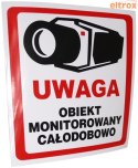 NAKLEJKA OBIEKT MONITOROWANY 10x10 8332 OEM