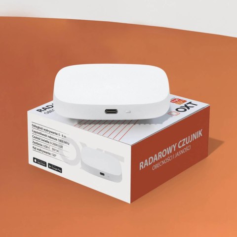 OXT Czujnik radar obecności jasności USB WiFi TUYA T155 OXT