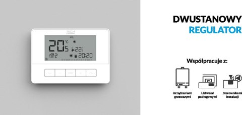 Przewodowy regulator pokojowy biały T-4.1 Tech sterowniki TECH STEROWNIKI