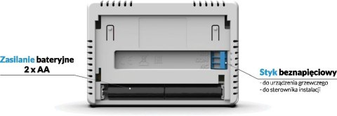 Przewodowy regulator pokojowy biały T-4.1 Tech sterowniki TECH STEROWNIKI