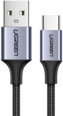 Kabel Ugreen US288 USB-A / USB-C QC 3.0 3A 2m - szary UGREEN