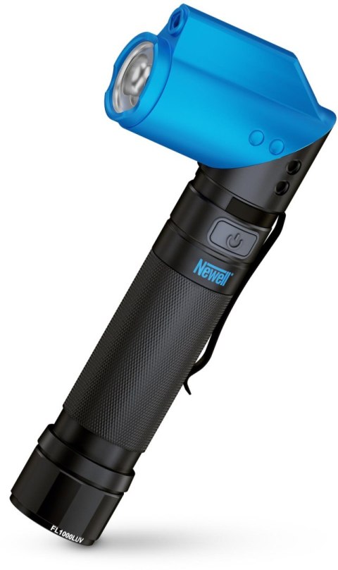 Latarka taktyczna Newell FL1000LUV USB-C z UV i laserem NEWELL