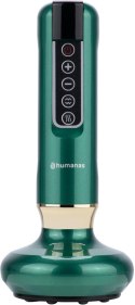 Masażer antycellulitowy z funkcją bańki chińskiej Humanas DermaSmooth - zielony HUMANAS