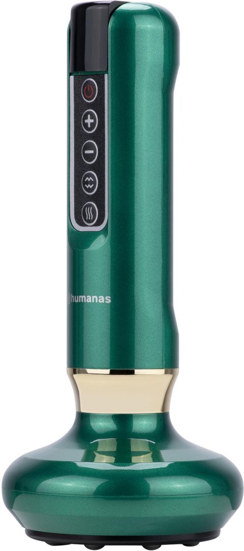 Masażer antycellulitowy z funkcją bańki chińskiej Humanas DermaSmooth - zielony HUMANAS