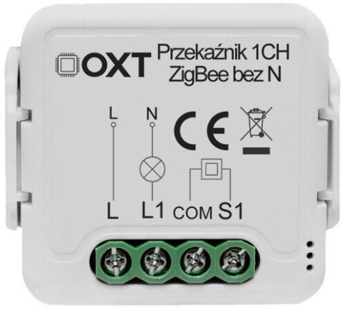 Moduł OXT mini przekaźnik 1 obw. bez N ZigBee TUYA T271 OXT