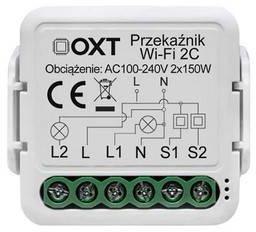 Moduł OXT mini przekaźnik 2 obwody WiFi TUYA T222 OXT