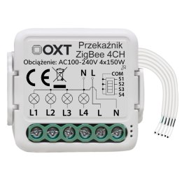 Moduł OXT mini przekaźnik 4 obwody ZigBee TUYA T264 OXT