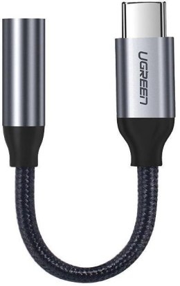 Ugreen przejściówka do słuchawek z 3,5 mm mini jack na USB Typ C 10 cm szary UGREEN