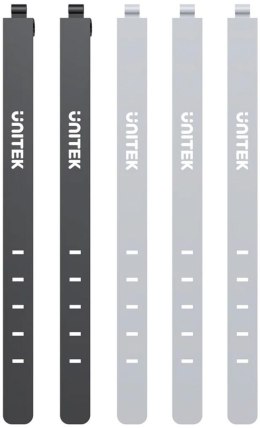 Organizer do kabli Unitek FlexiTie Zestaw silikonowych opasek kablowych UNITEK
