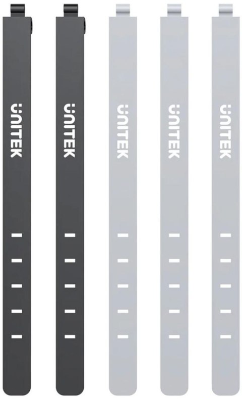 Organizer do kabli Unitek FlexiTie Zestaw silikonowych opasek kablowych UNITEK