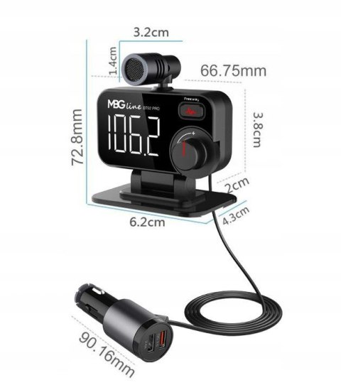 Transmiter samochodowy MBG line BT92 PRO MBG