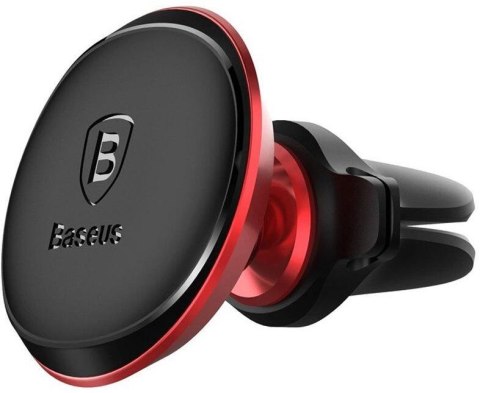 Uchwyt magnetyczny do samochodu na kratkę wentylacyjną Baseus Overseas Edition czerwony BASEUS