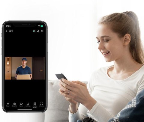 Bezprzewodowy wizjer do drzwi Ezviz HP2 2MP złoty EZVIZ