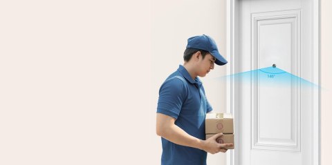 Bezprzewodowy wizjer do drzwi Ezviz HP2 2MP złoty EZVIZ