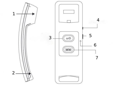 Domofon EURA ADP-24A3 czarny 2 żyłowy EURA