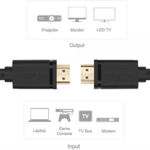 Kabel HDMI Unitek Y-C137M 1,5m 2.0 4K 60Hz 1.5m UNITEK