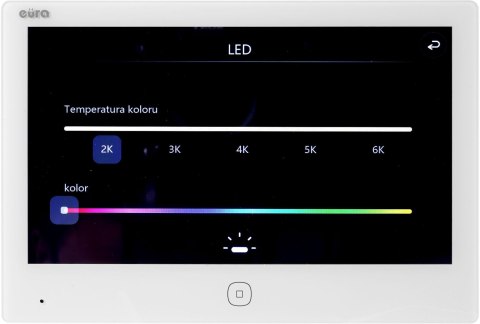 Wideodomofon EURA 2-żyłowy VDP-49A3-2TY biały Tuya EURA