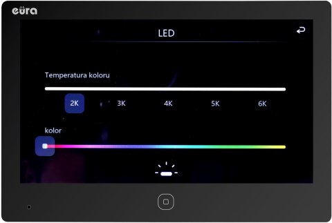 Wideodomofon EURA 2-żyłowy VDP-49A3-2TY czarny Tuya EURA