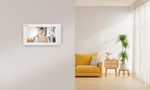 Wideodomofon EURA VDP-76A3 biały monitor EURA