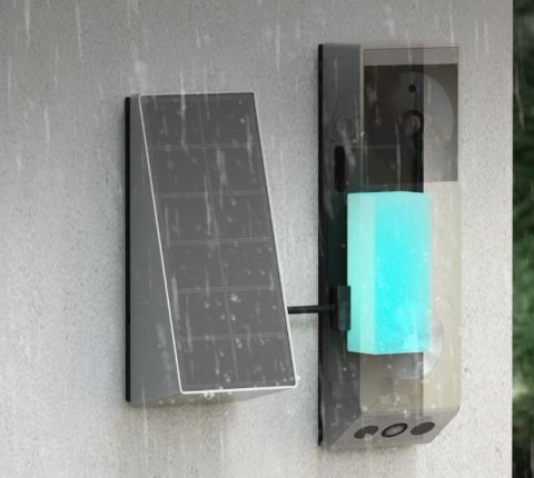 Wideodomofon Ezviz EP3x (3MP+2MP) zasilany bateriami z panelem słonecznym EZVIZ