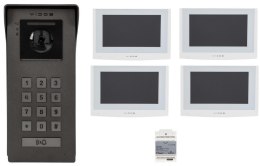 Wideodomofon VIDOS 2IP S200/4 x M200W-X VIDOS