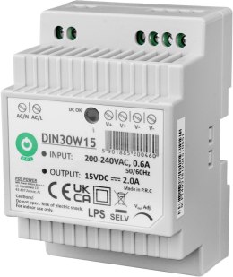 Zasilacz POS DIN30W15 EURA