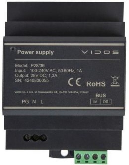 Zasilacz Vidos DUO P28/36 VIDOS