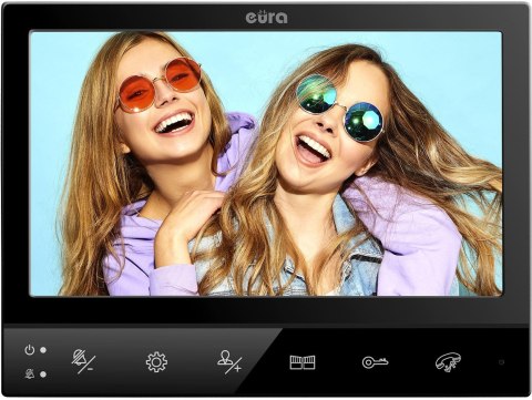 WIDEODOMOFN EURA VDP-80C5 2-rodzinny,czarny EURA