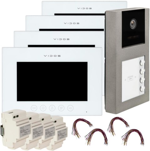 WIDEODOMOFON VIDOS X 4xM11W-X/S11-4 VIDOS