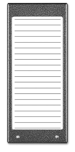 ACO CDN-17N ST (W) Podświetlany panel listy lokatorów (ok. 17 wpisów) ACO