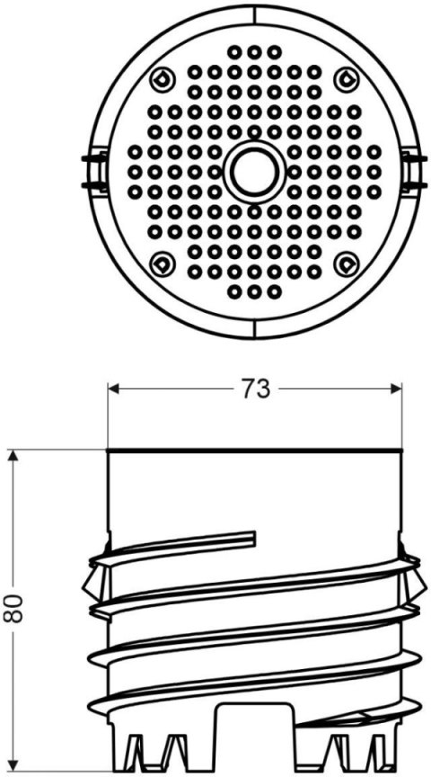 Puszka elektroinstalacyjna do elewacji ocieplenia MDFZ płyta KOPOS MDFZ 80_KB KOPOS
