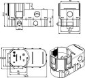 Puszka głęboka podtynk łączeniowa do elektroniki fi 68 PAWBOL A.0083 PAWBOL