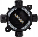 Puszka natynkowa hermetyczna PG16, IP 67 (5x4mm2), kolor czarny PAWBOL A.0035C PAWBOL