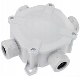 Puszka natynkowa hermetyczna PG16, IP 67 (5x4mm2), kolor szary PAWBOL A.0035 PAWBOL