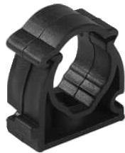 Uchwyt do rur elektroinstalacyjnych zamykany CZARNY CUZE-20 (PACZKA 100szt.) STASIŃSKI SP. Z O.O.