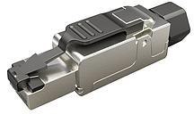 WTYK MODULARNY KONEKTOR PRZEMYSŁOWY SAMOZACISKOWY SOLARIX RJ45 CAT.6A STP 8P8C 1szt SOLARIX