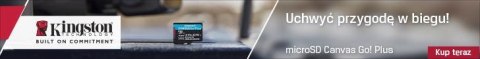 Karta pamięci microSD 128GB Kingston CanvasGo! Plus 200MB/s A2 U3 V30 + adapter KINGSTON
