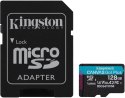 Karta pamięci microSD 128GB Kingston CanvasGo! Plus 200MB/s A2 U3 V30 + adapter KINGSTON