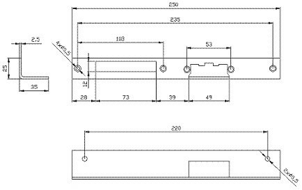 SZYLD ELEKTRA KĄTOWY DŁUGI LEWY MAL.; 2424 ELEKTRA-PLUS
