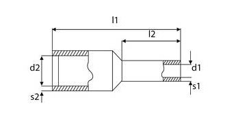 TULEJKA IZOLOWANA 16mm2 DUI-16,0-12NB NIEBIESKI (100szt.) TRYTYT