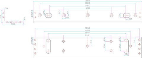 UCHWYT MONTAŻOWY SCOT BK-600L2 (DO ZWORY EL-600SL,TSL) SCOT